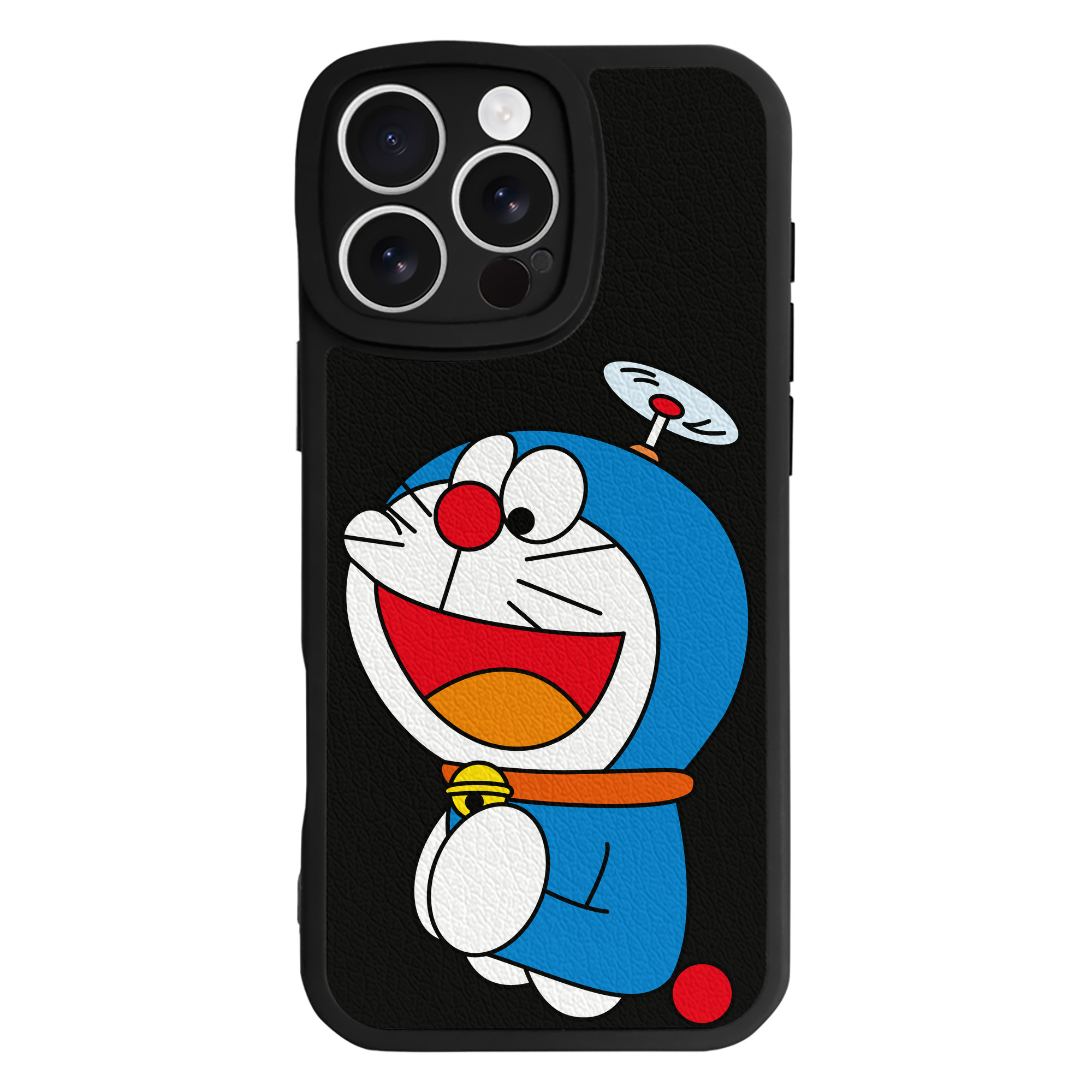 （画像用） ドラえもん Doraemon 【iPhone 16シリーズ対応】シリコンスマホケース（レザー調） 材質：シリコン